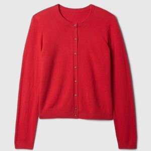 GAP Size XXL Beautiful Red cashmere soft red cardigan. Machine washable.